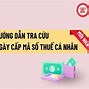 Ngày Cấp Mã Số Thuế